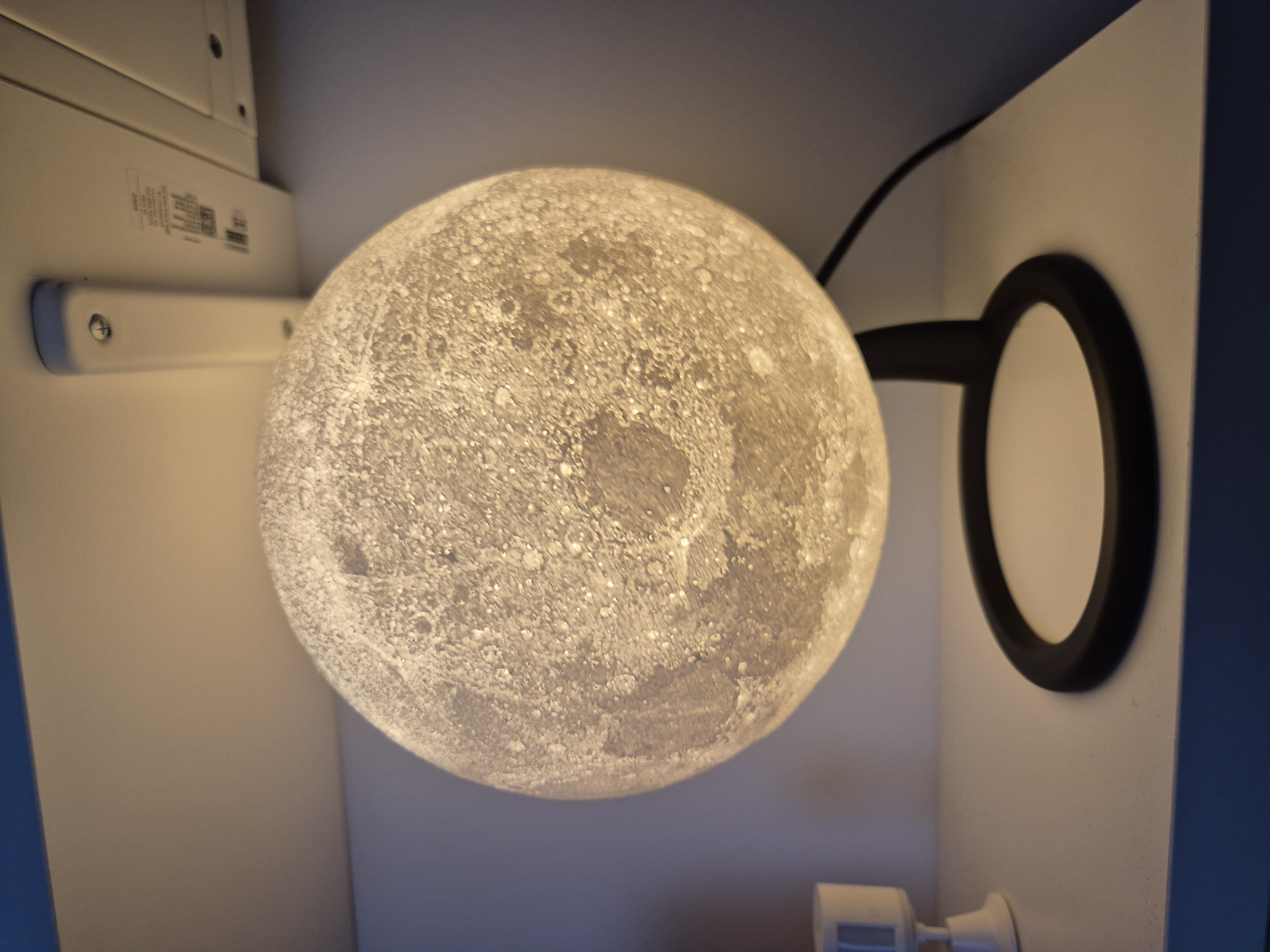 45 degree Moon Litophane Lamp Stand