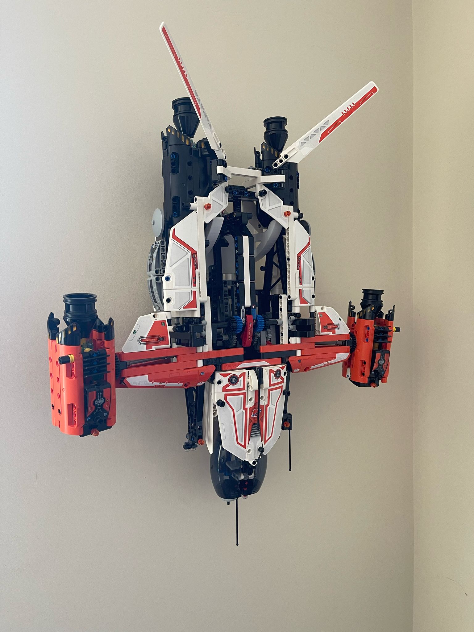 Wall Mount for LEGO VTOL Heavy Cargo Spaceship 42181 3D model by joshcook