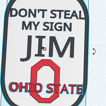 don＇t steal my sign Jim sign by ihatemichigan | Download free STL model ...