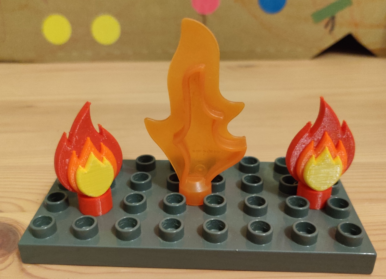 Duplo Lego compatible Flame