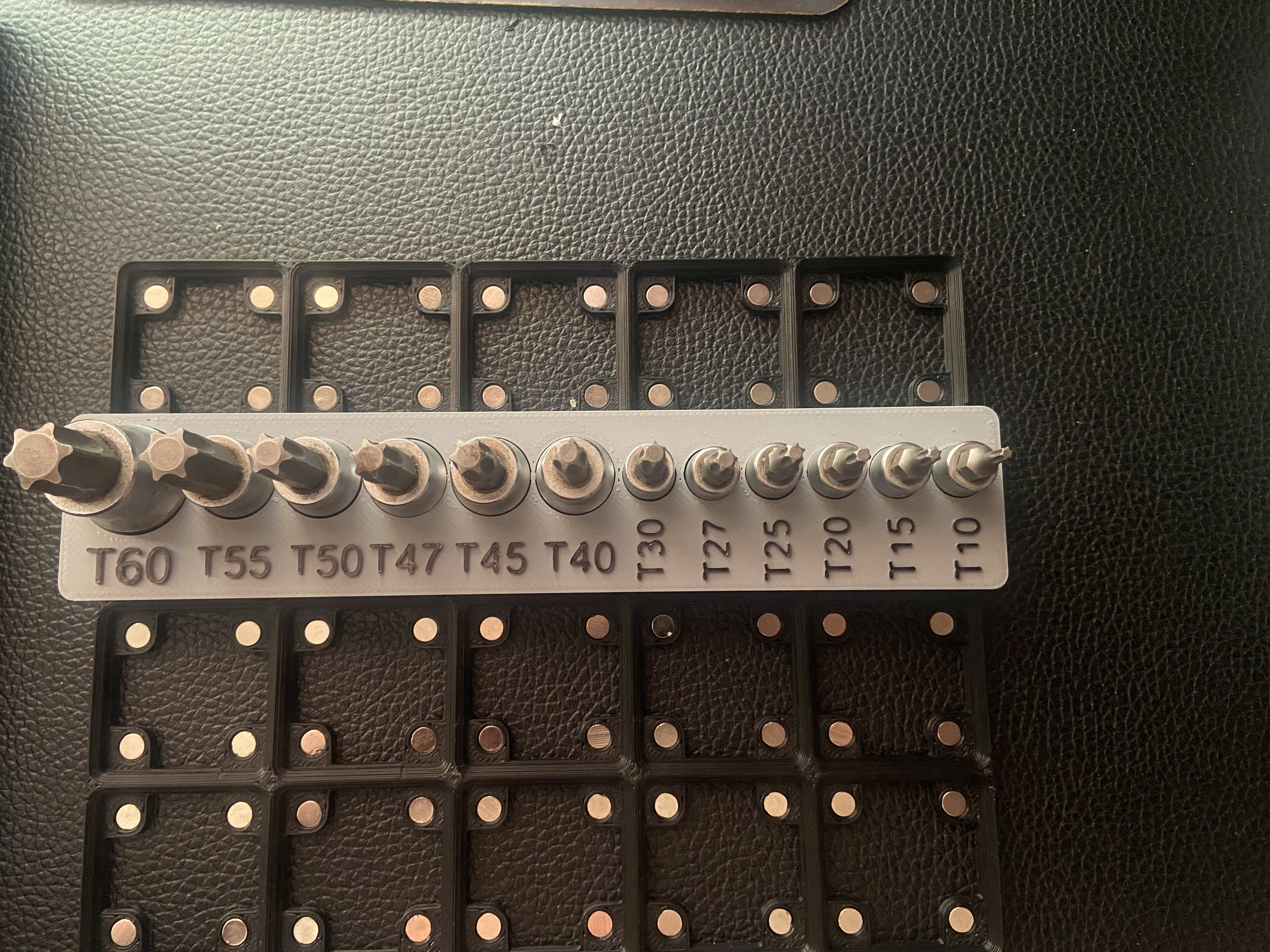 Gridfinity Power Torque Torx Socket Holder