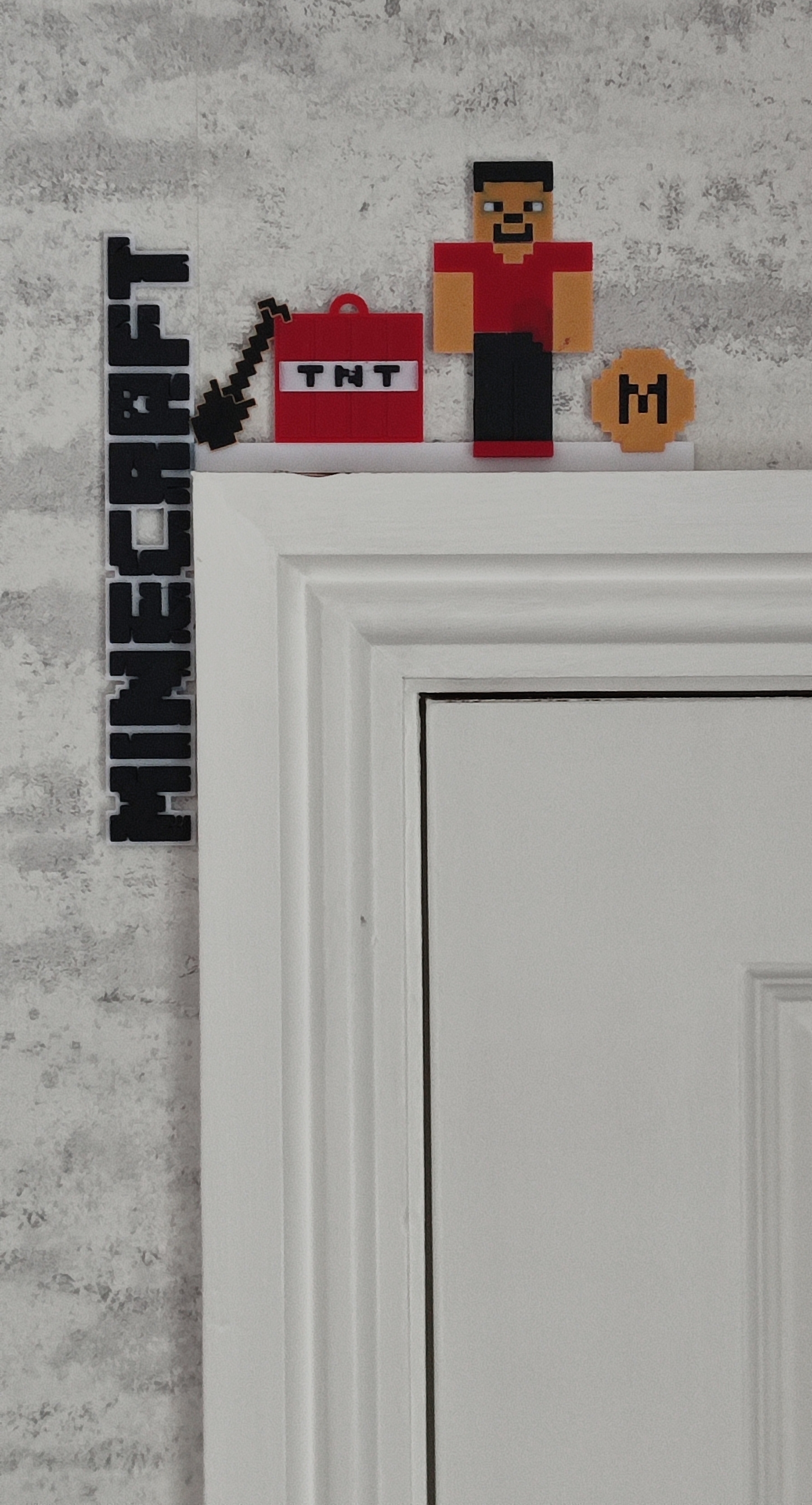 Minecraft Inspired Door Corner Decoration