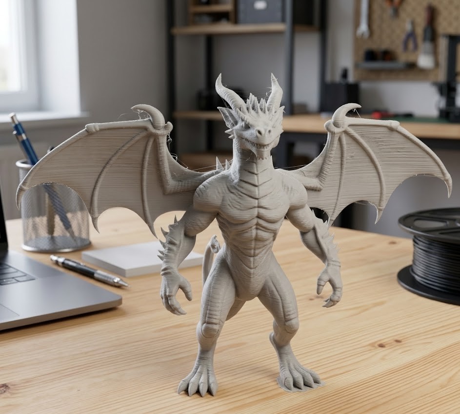 bipedal winged dragon