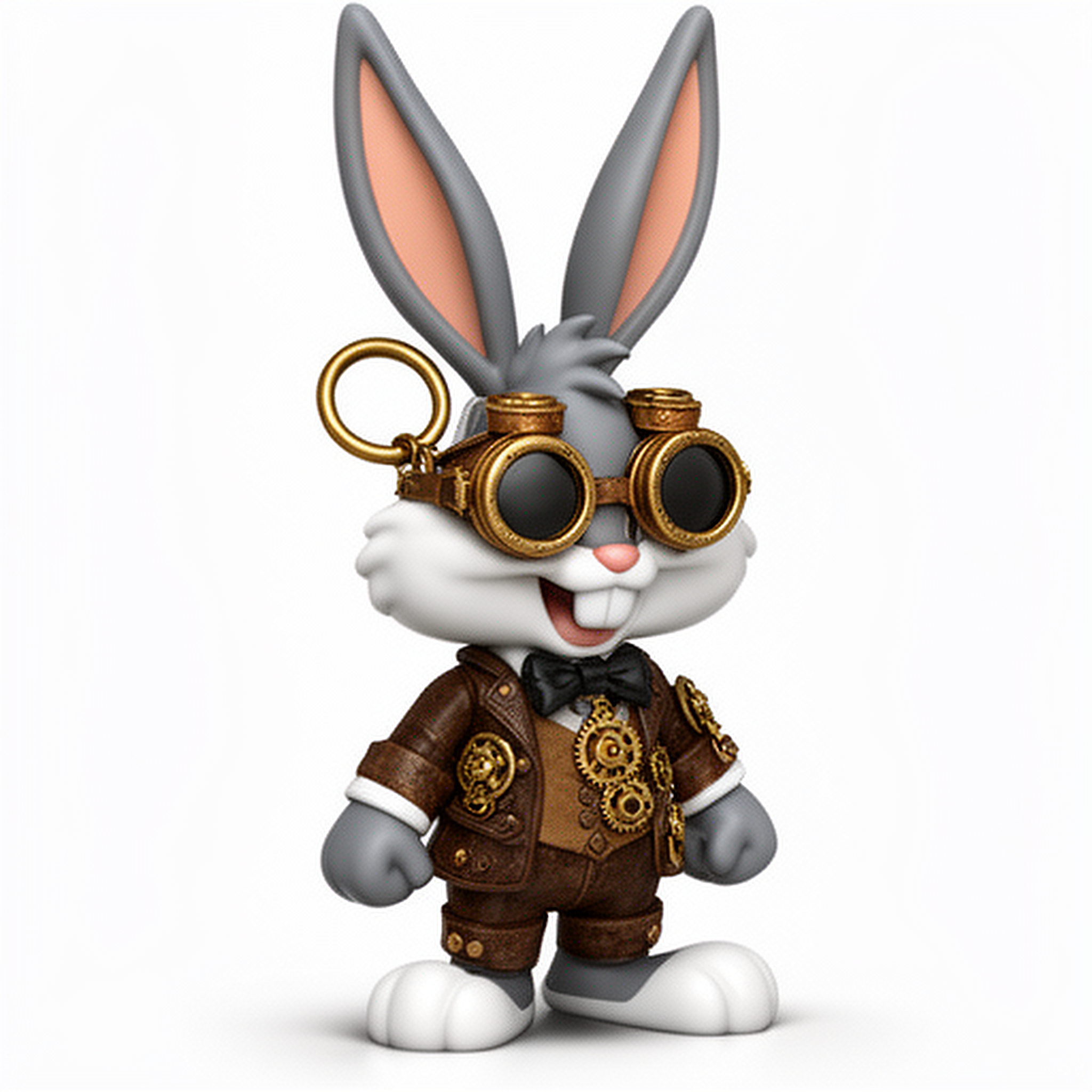 Bugs Bunny Steampunk Ring Figure