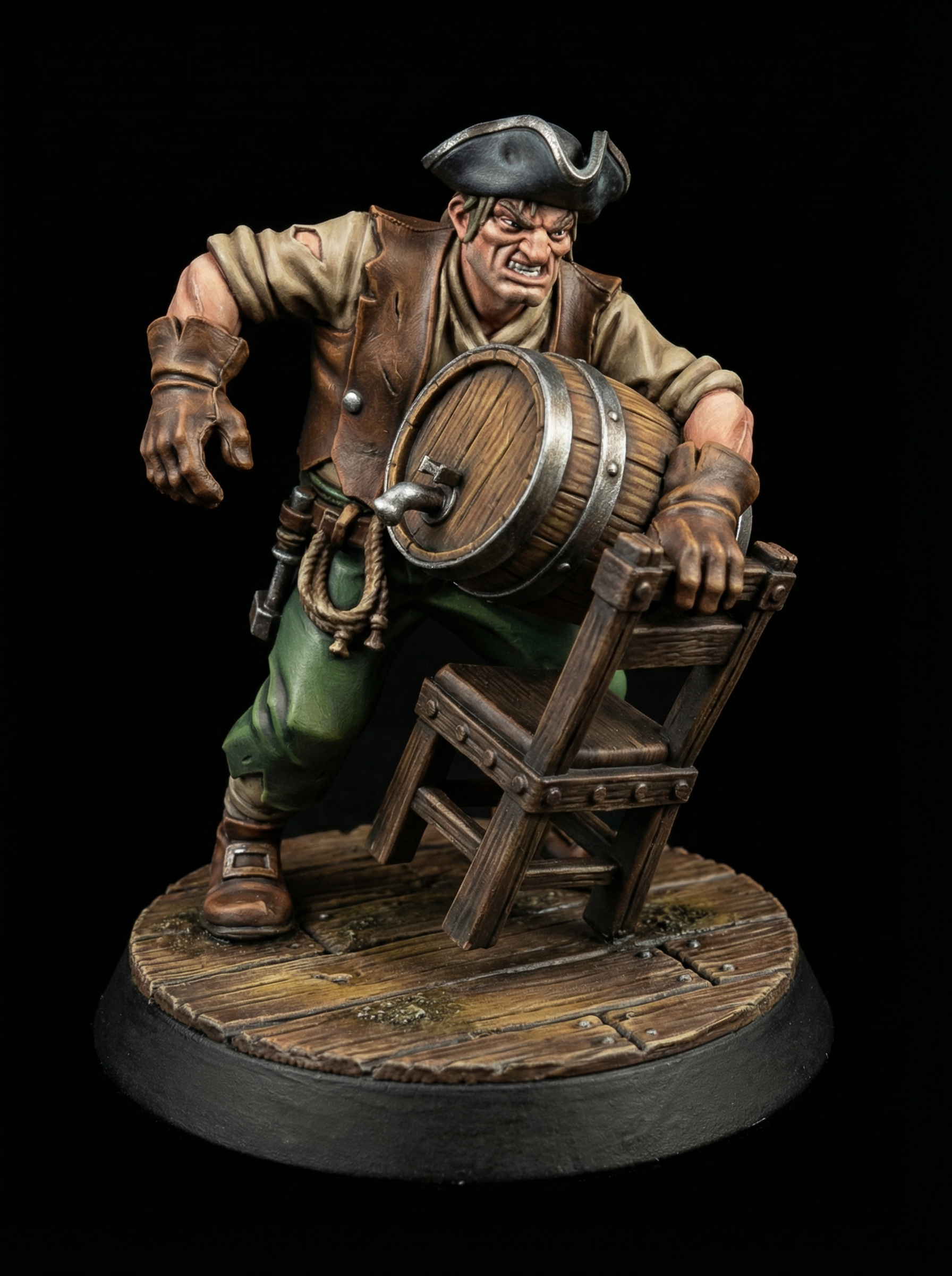 FREE NPC Tavern Worker Fantasy Miniatures 32mm STL for TTRPG