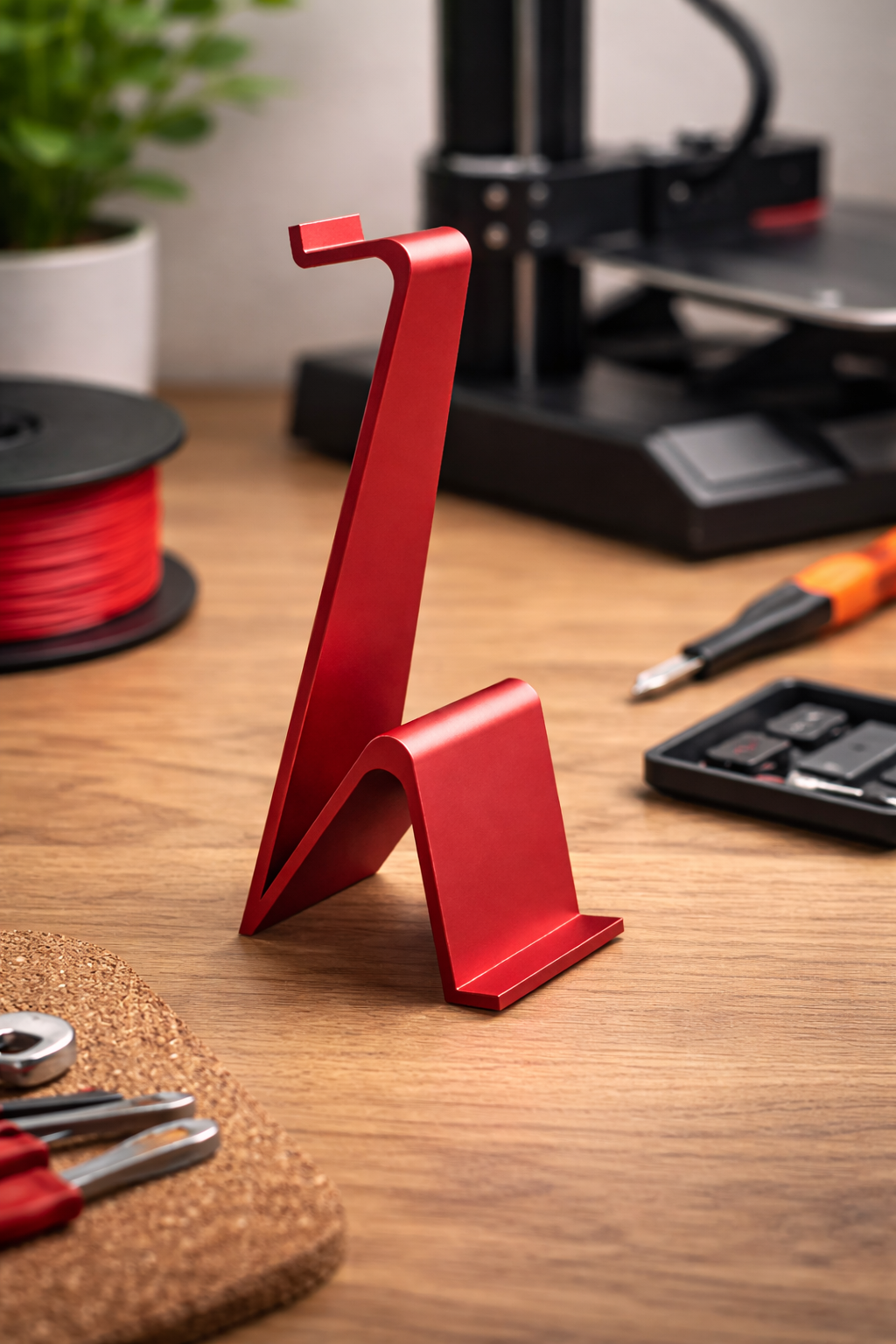 headphone and phone holder