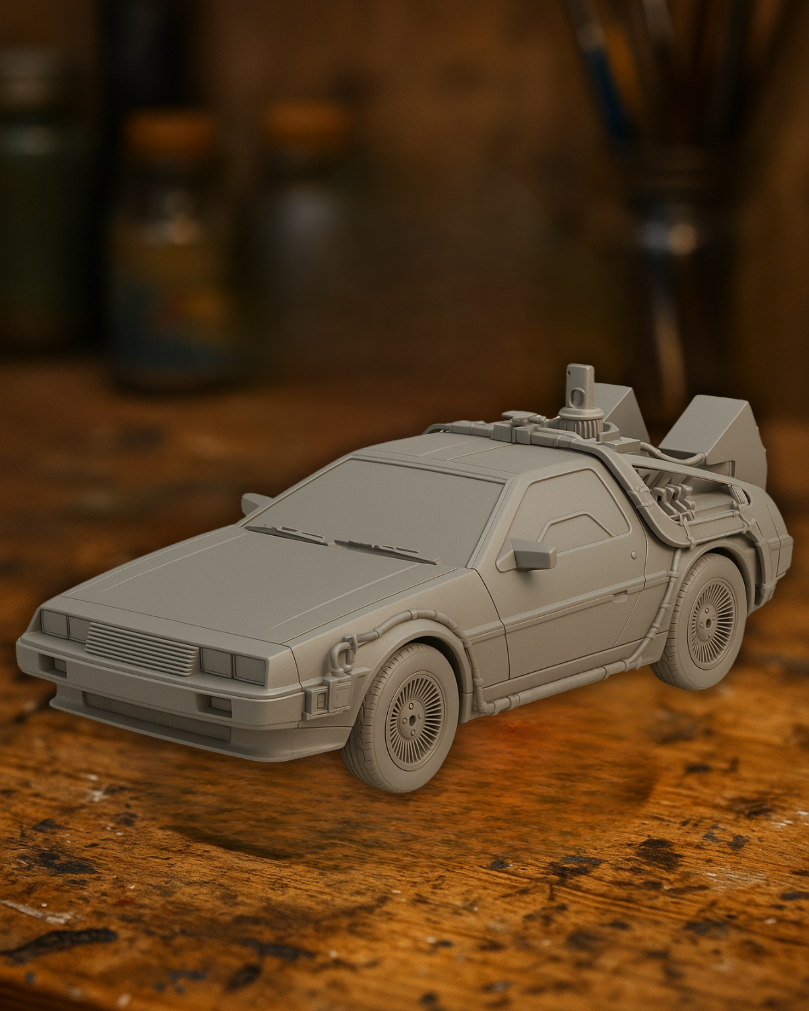 DeLorean-Style Time Travel Car