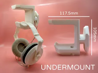 Under-Desk Headset Hook Cable by Pork3D.com