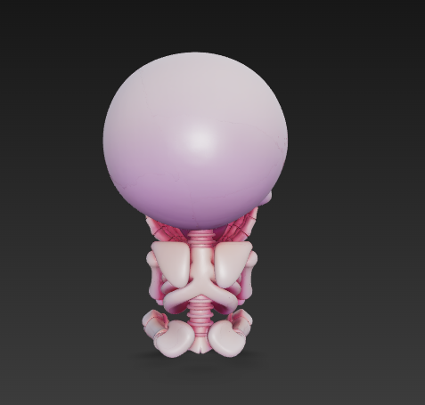 Miniatura 4 do modelo 3D cute mini skeleton