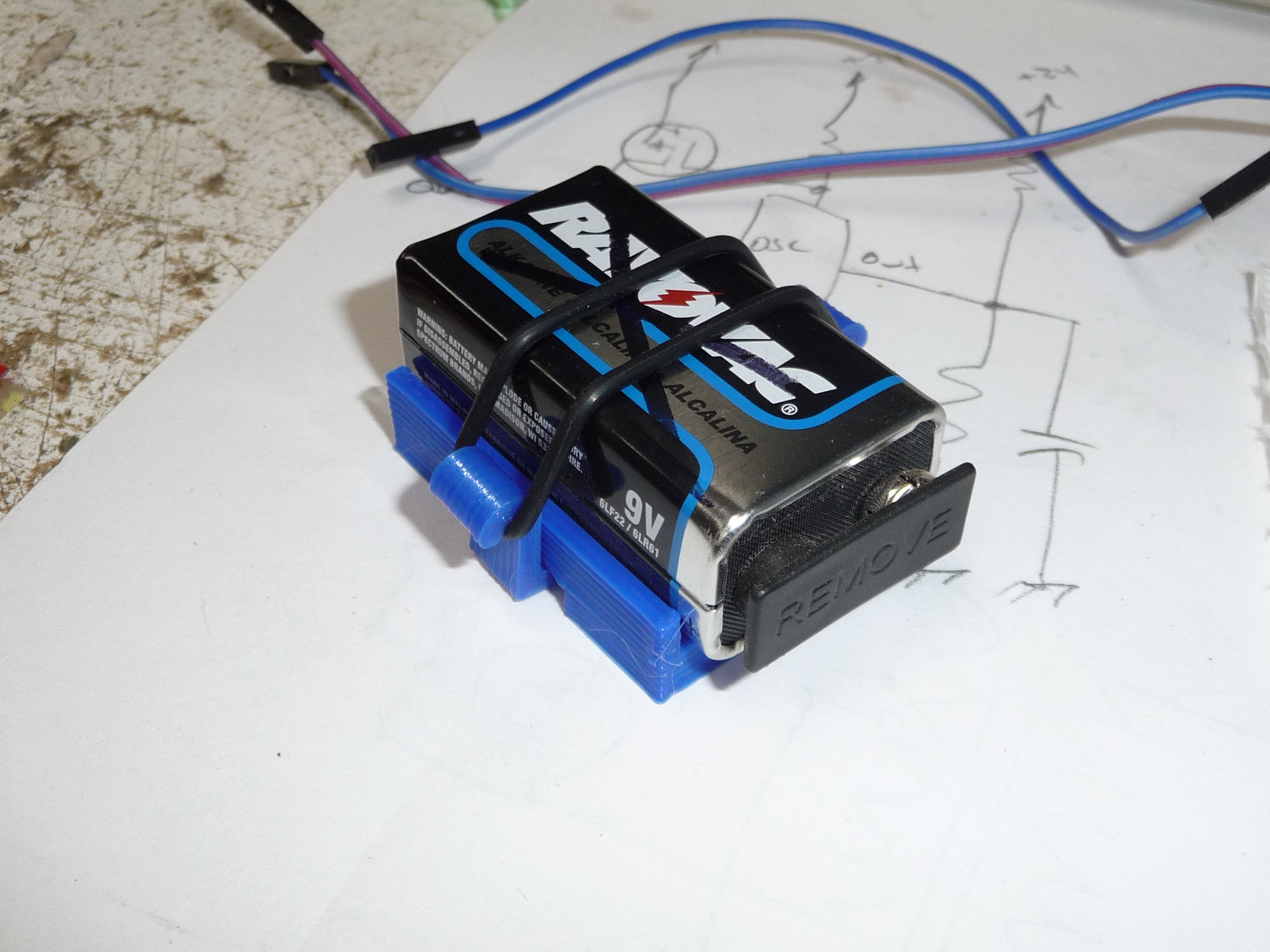 9V battery holder.