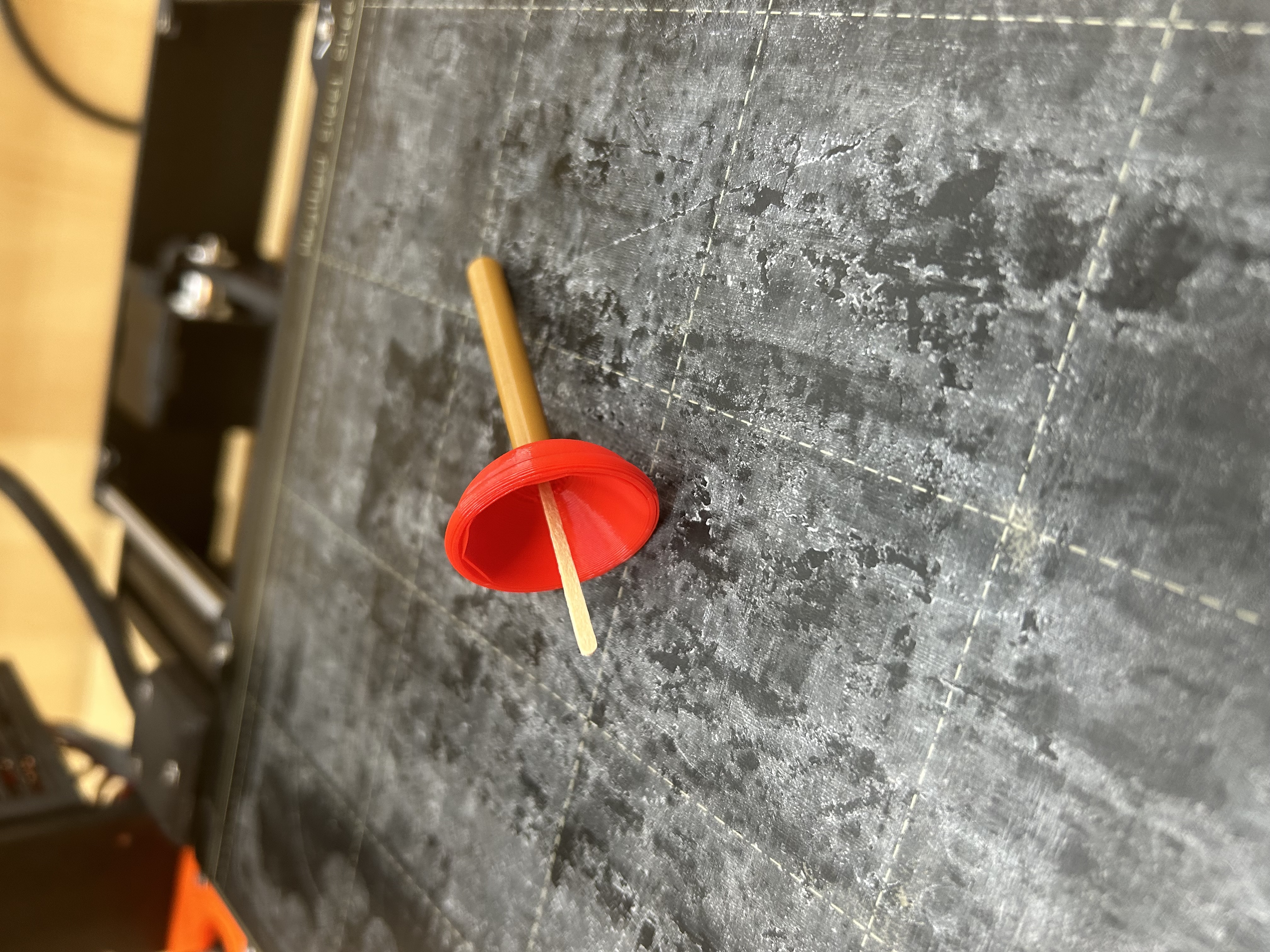 Toothpick plunger decoration