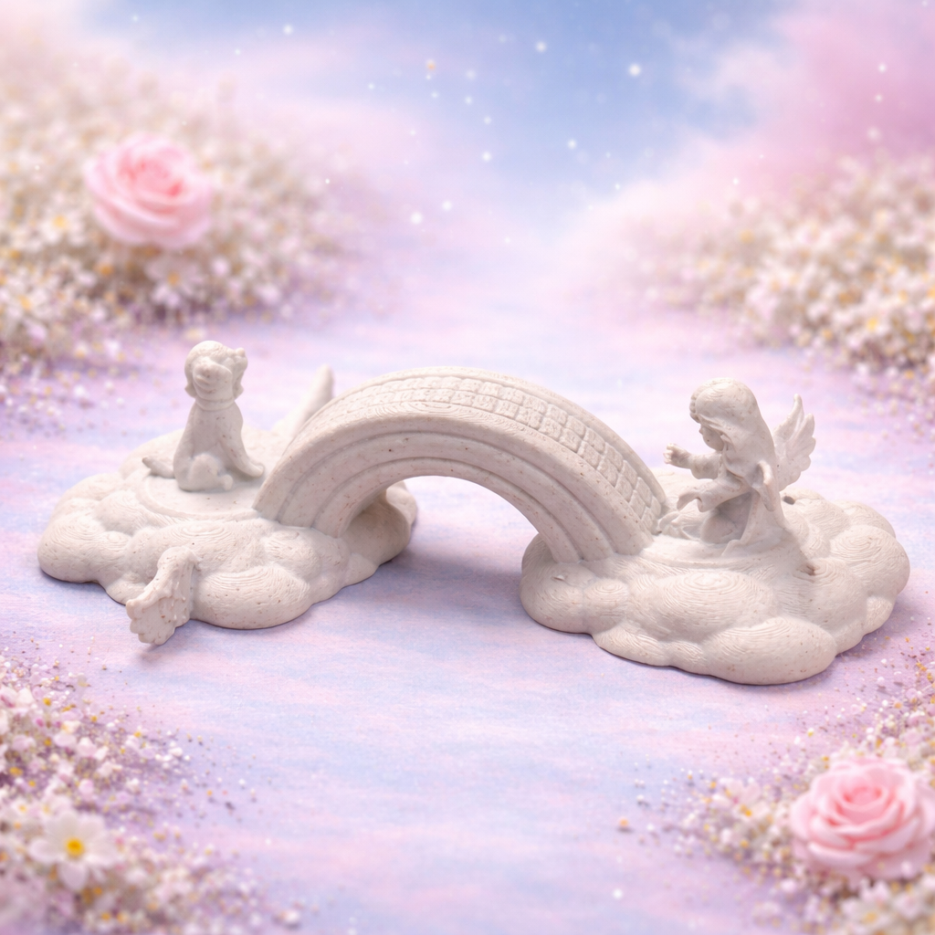 Rainbow Bridge – Dog to Angel Memorial Display 3D model by 3D4pets