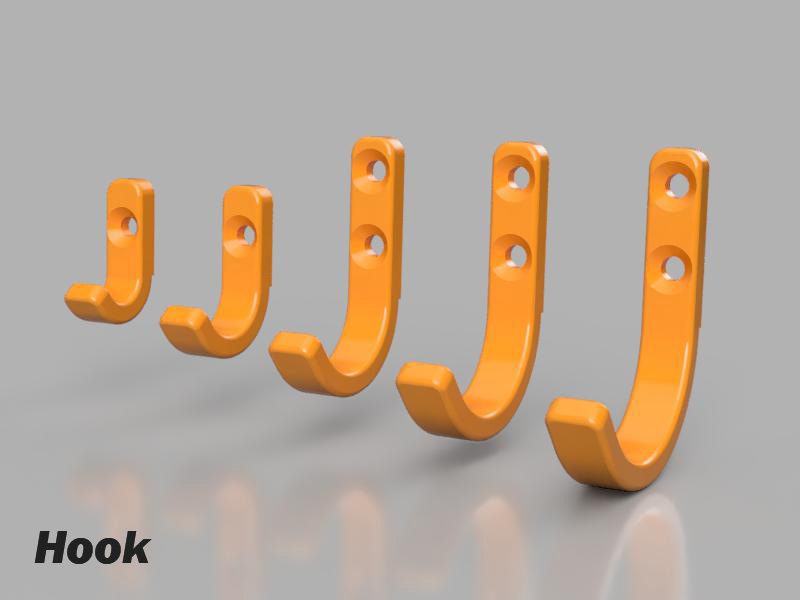 Miniatura 2 do modelo 3D Hook,  Wall hook