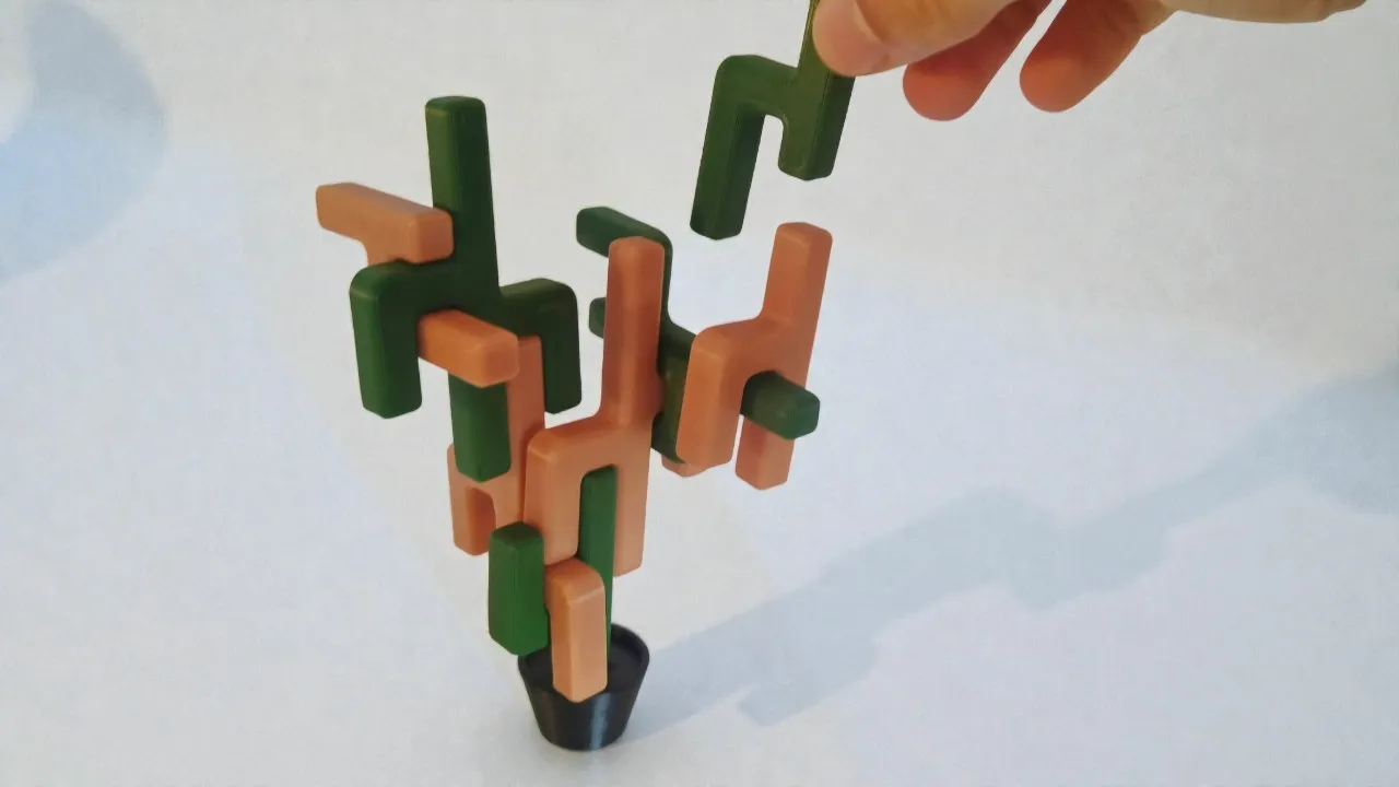 Stackable Cactus game by FDMaker | Download free STL model | Printables.com