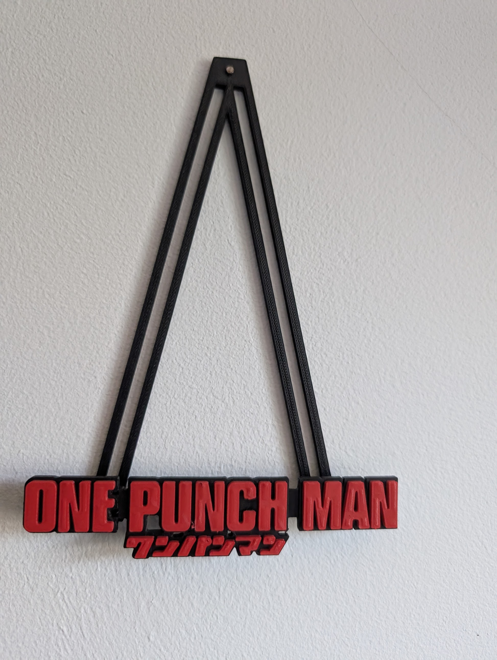 One Punch Man logo for HueForge mural holder