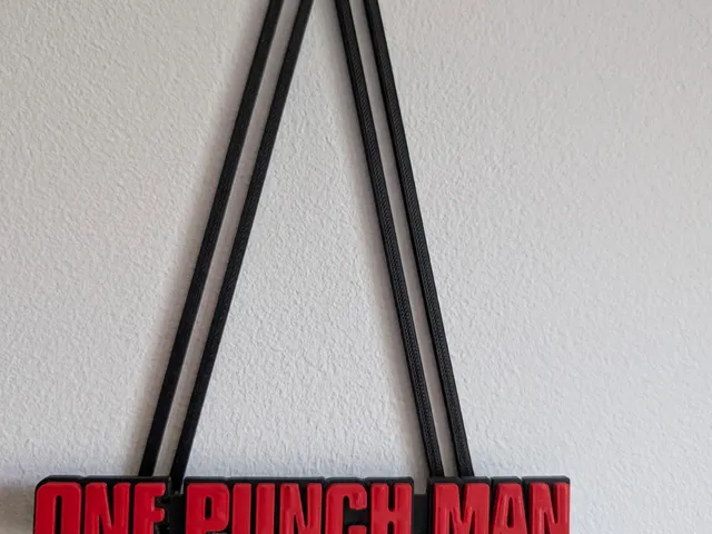 One Punch Man logo for HueForge mural holder
