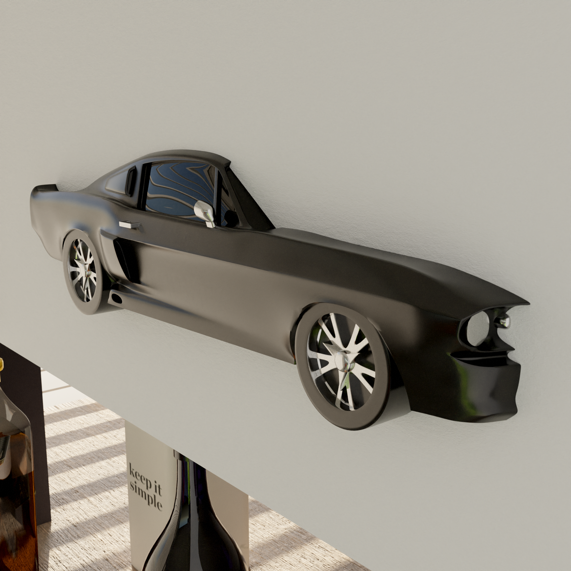 Mustang Shelby GT500 Flat Wall-mounted