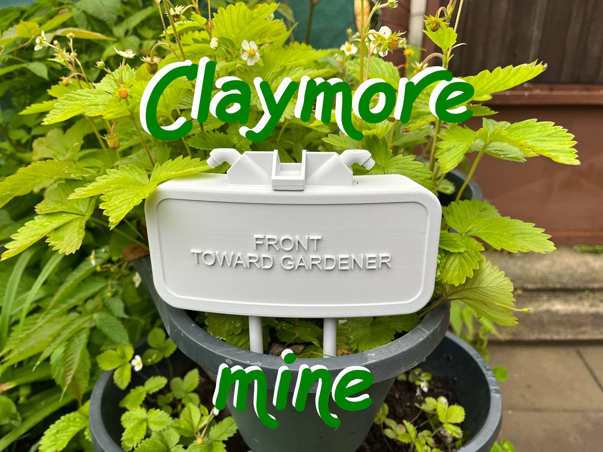 Claymore irrigation mine for gardeners