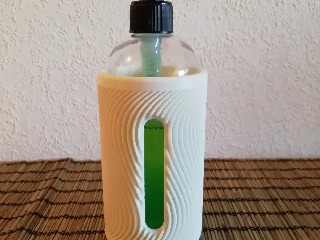 Soap Bottle Dispenser Sleeve (wavy pattern)
