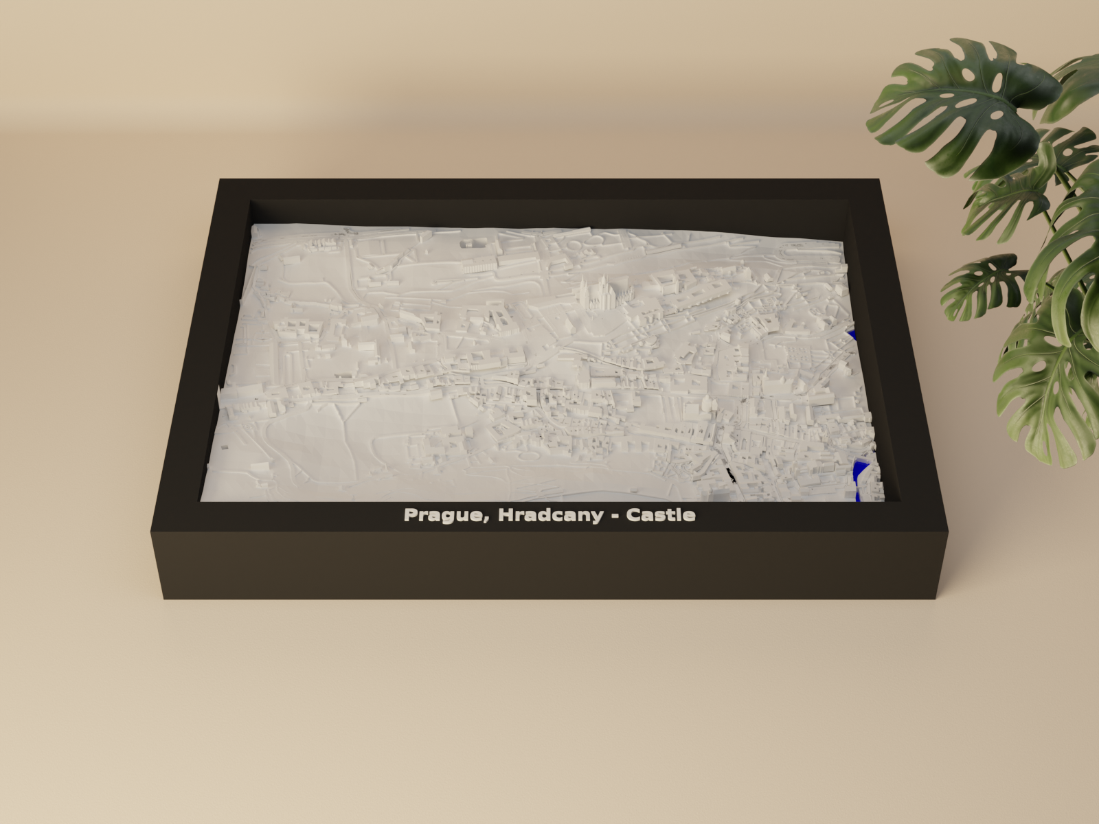Prague, Hradcany - Castle, Czechia - 3D Miniature