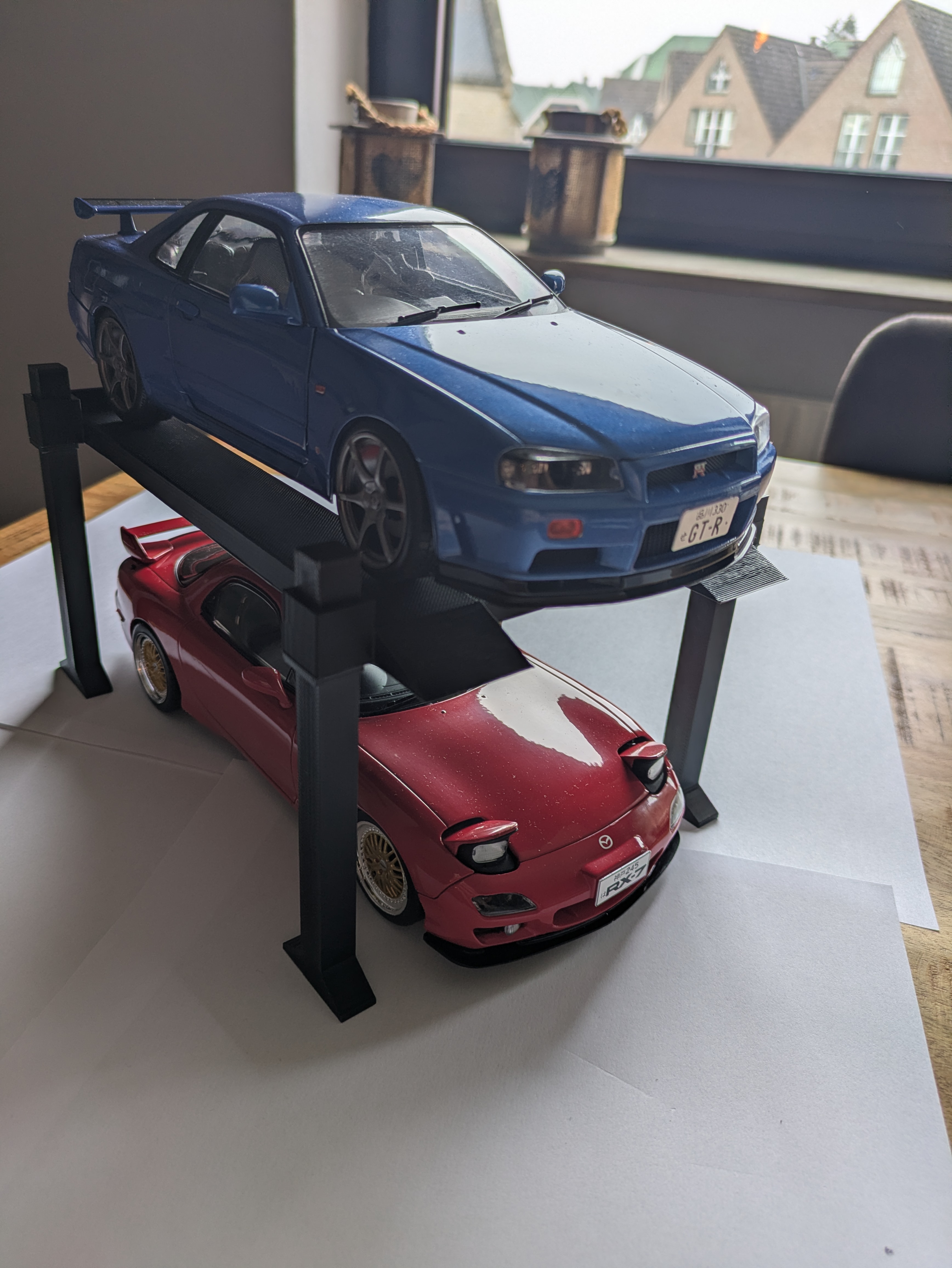 Car Lift  Scale  1/18 No fasteners needed. — miniatura 5