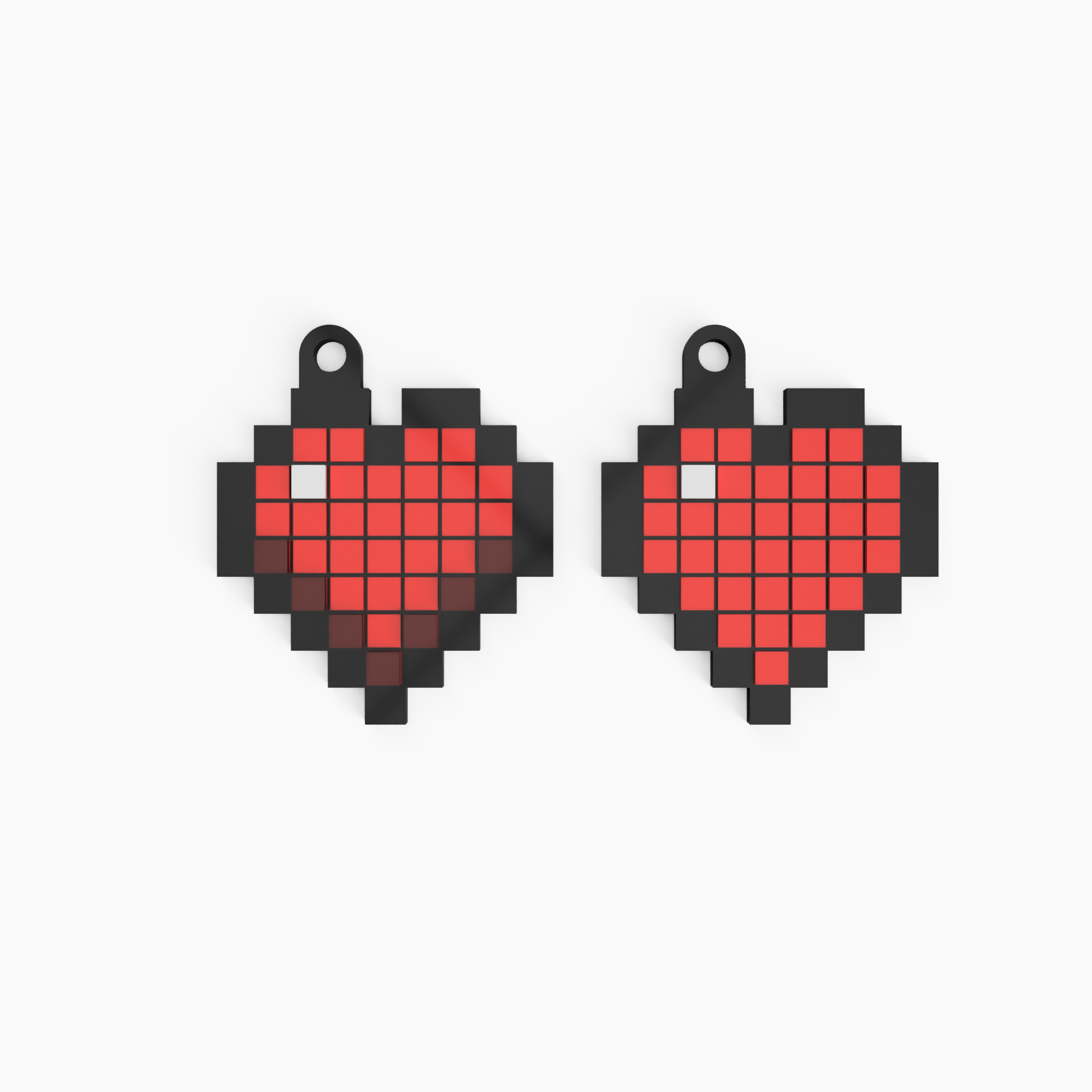 Minecraft Heart KeyChain