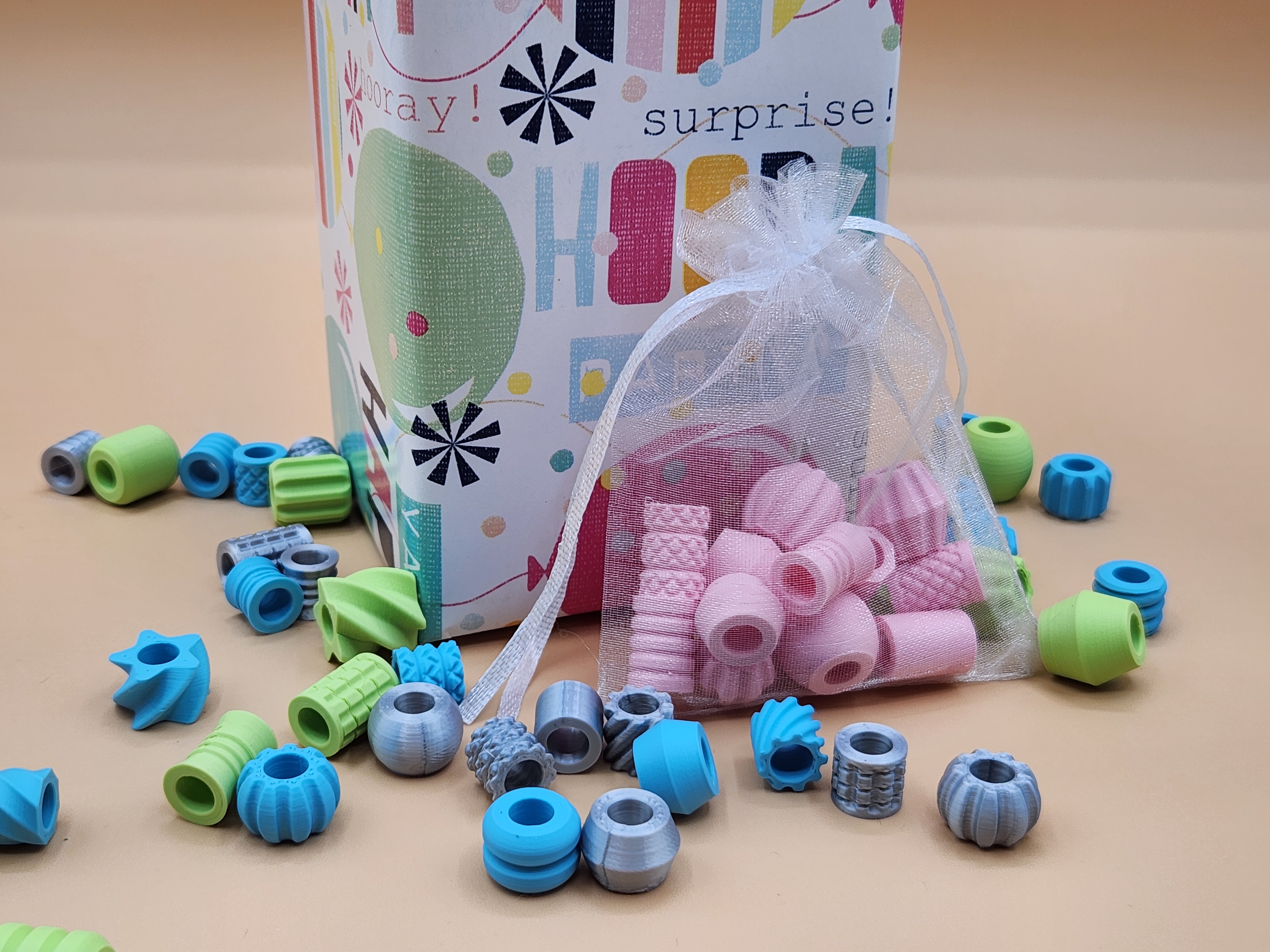 Miniatura 4 do modelo 3D Assorted Beads (Parametric)