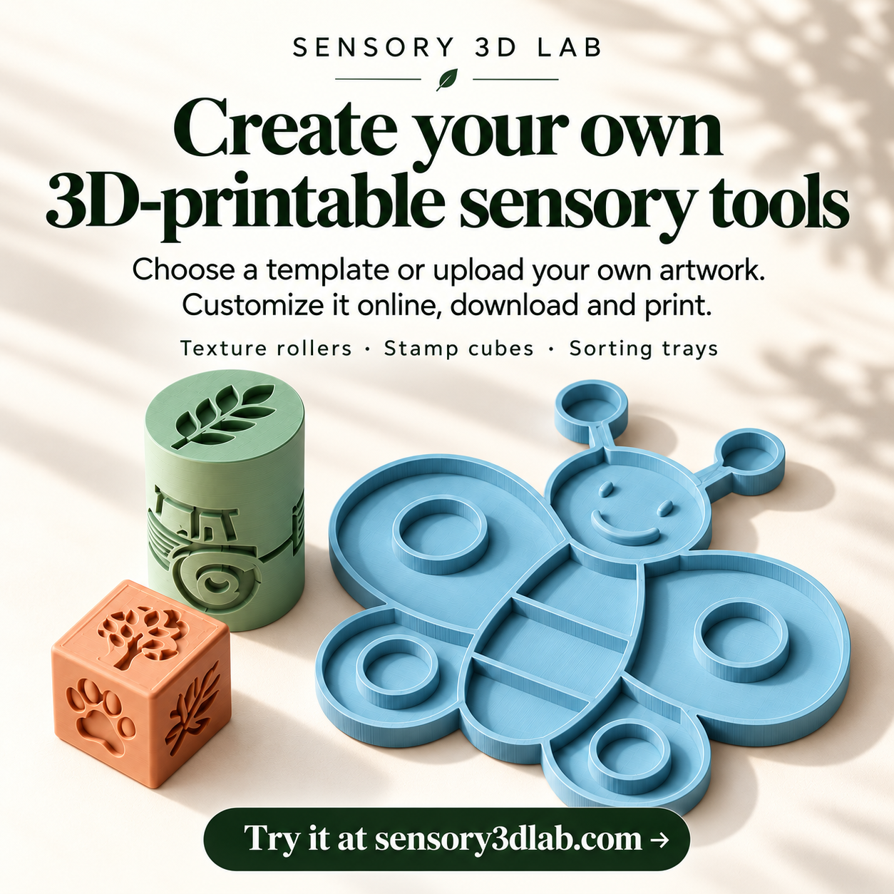Farm Six-Sided Stamp Cube | Play Dough & Sensory Play — STL Grátis ...