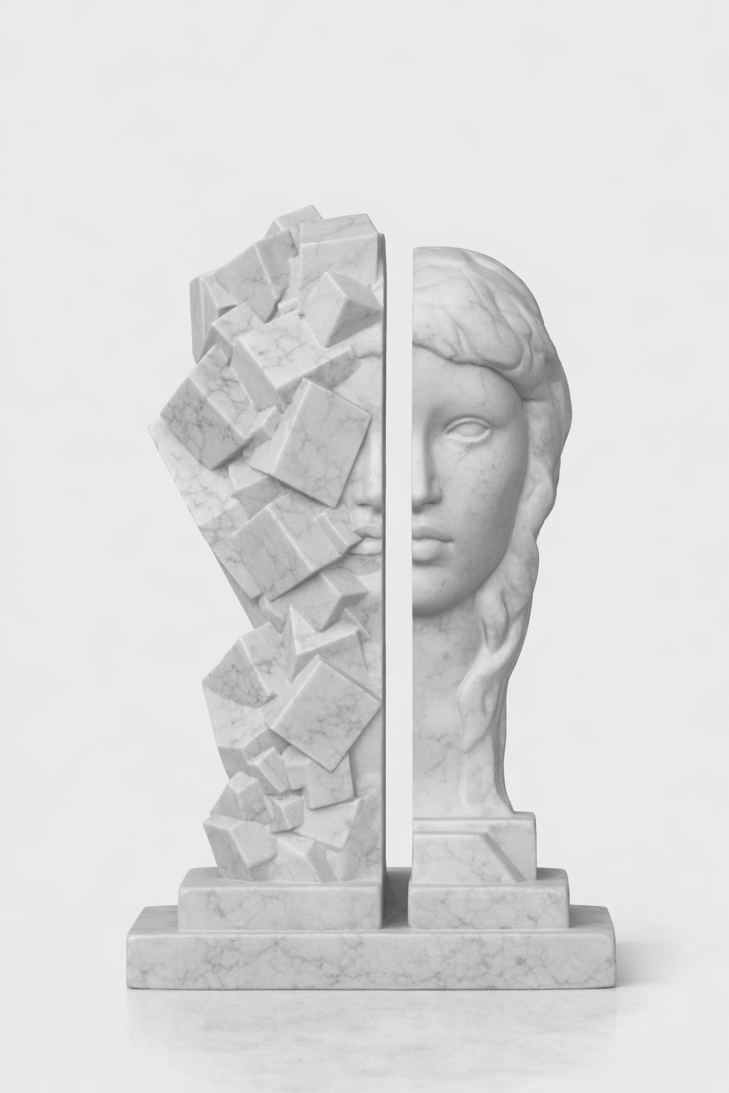 Two sides - Unique statue