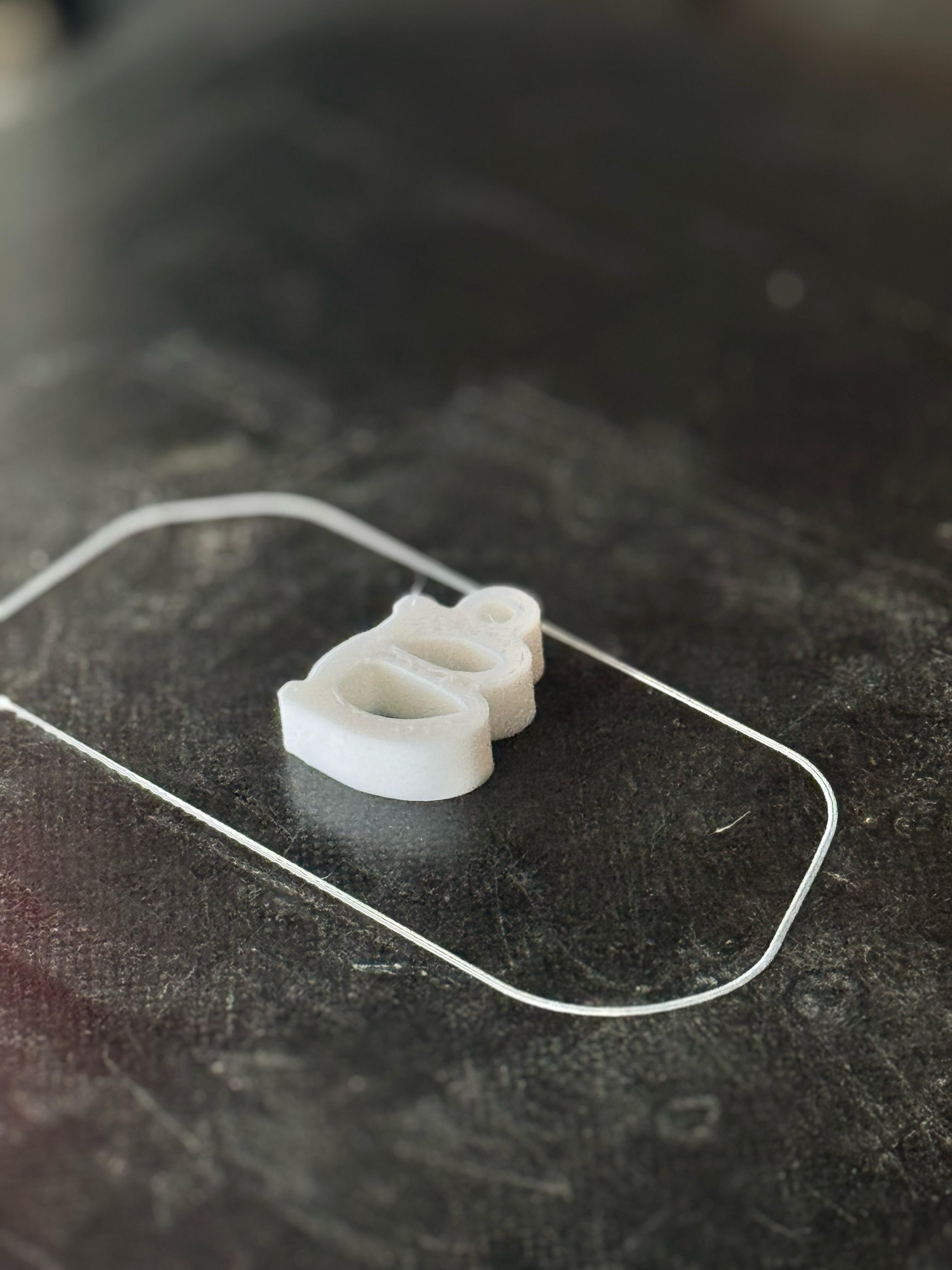 Miniatura 2 do modelo 3D Letter B Keychain