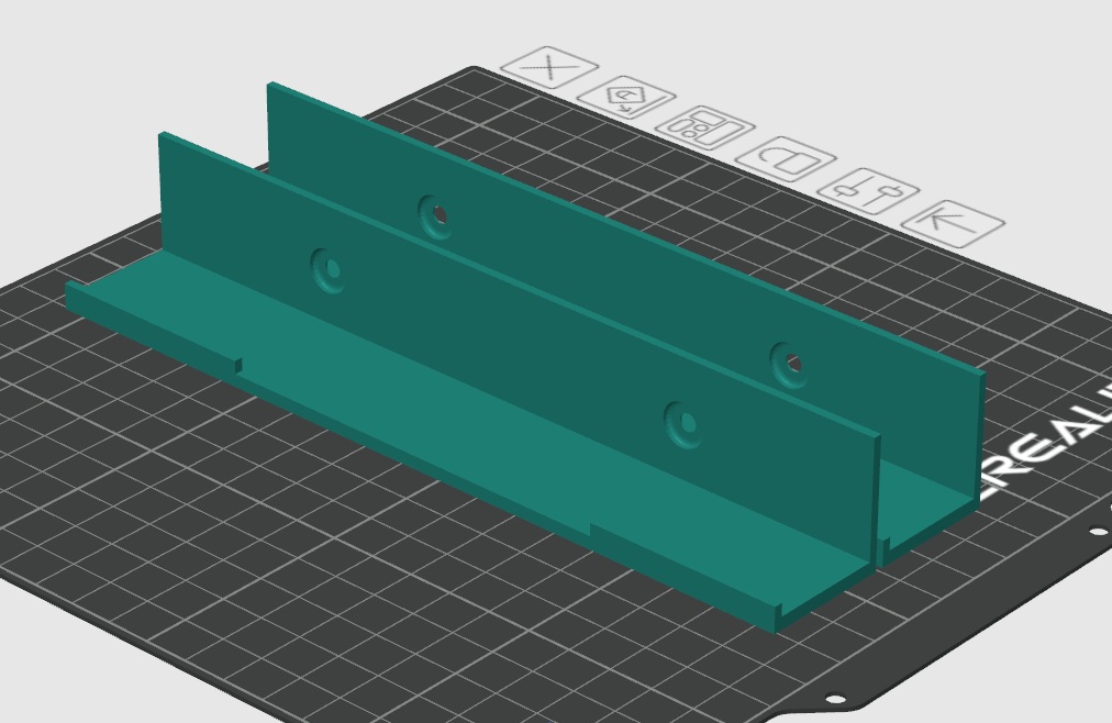 1 Inch Floating Wall Mounting Bracket