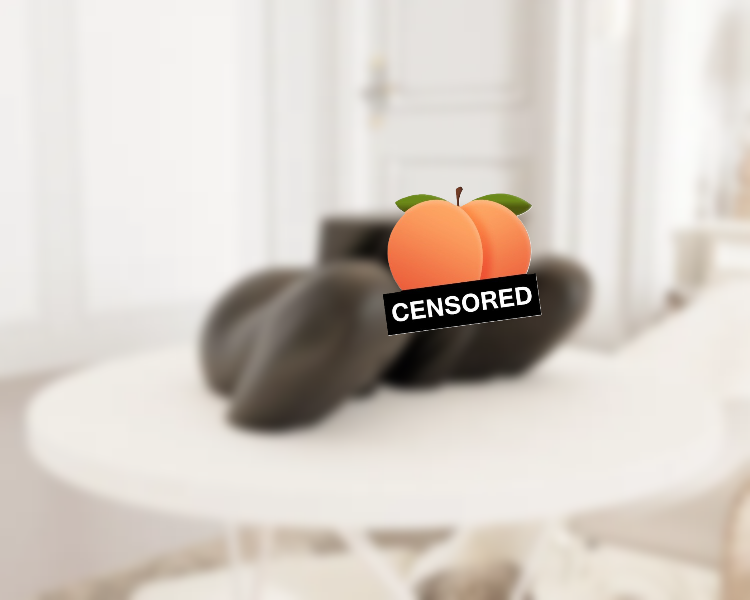 Naked Squatting Woman