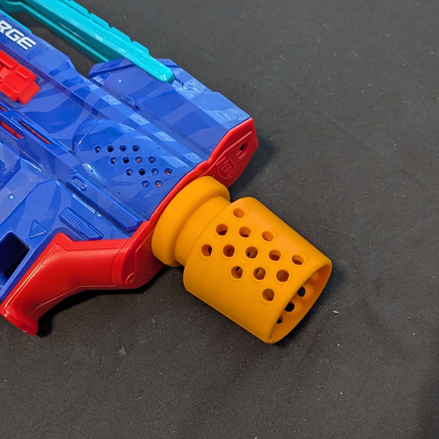 N-Strike Flame Thrower Barrel Attachment - Version One and Two