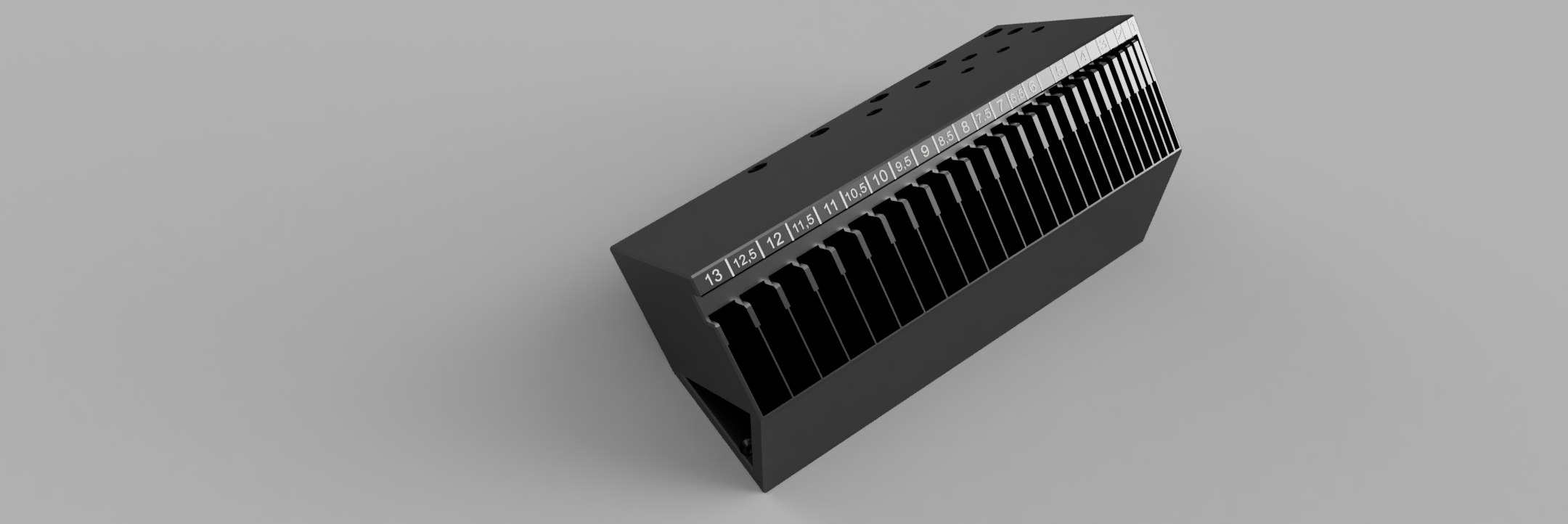 Miniatura 2 do modelo 3D Drill Bit Sorter/Organizer