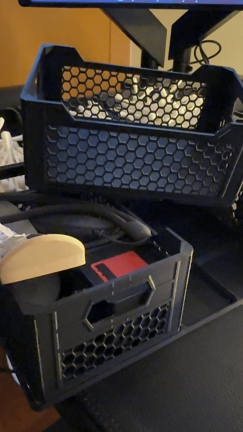 Miniatura 6 do modelo 3D Gridfinity Honeycomb Storage Crate - Stackable Box