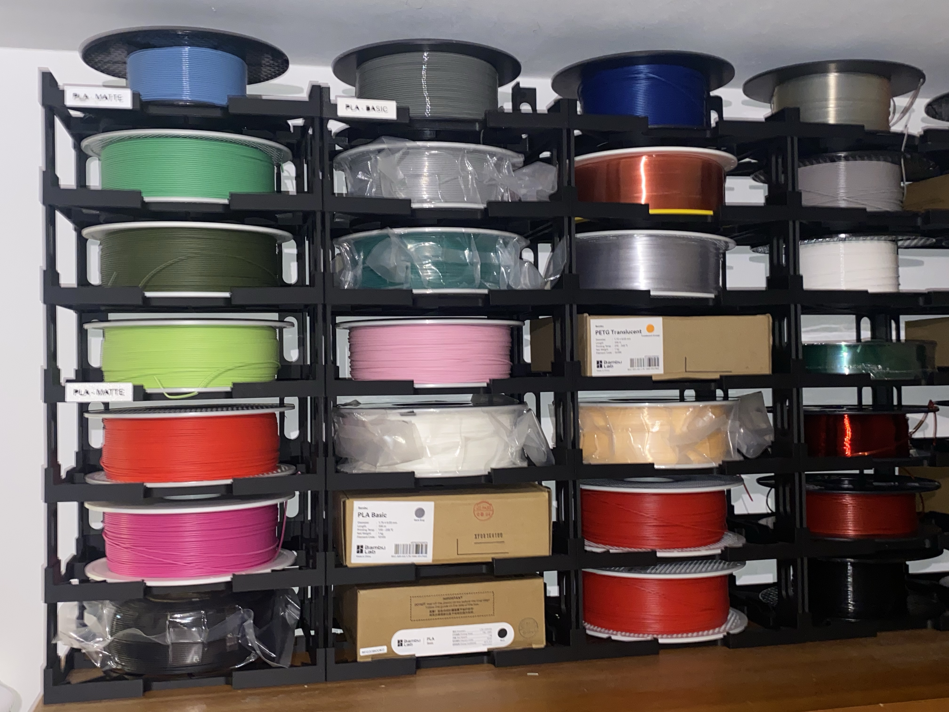 Modular mounting system for filament spools
