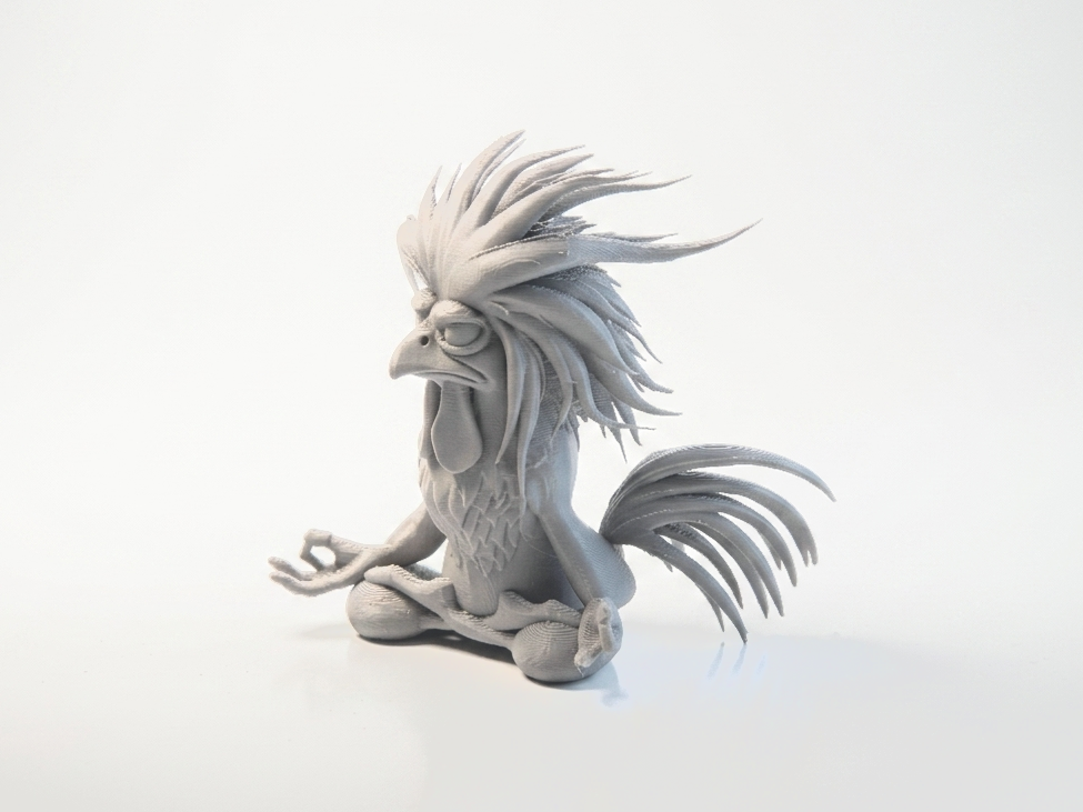 Meditating Rooster Figurine Animal 3D Printable
