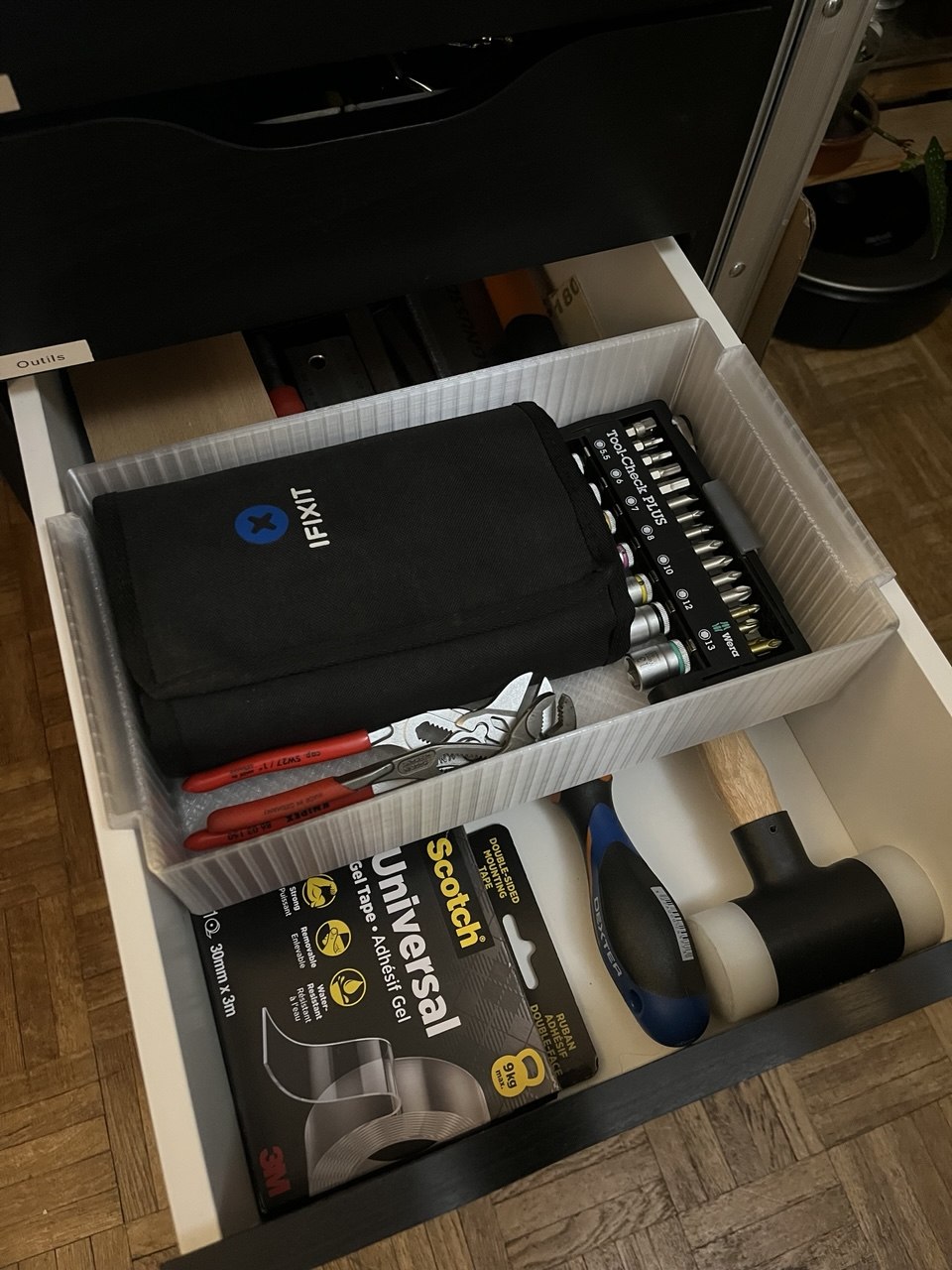 Stackable Bin for IKEA Alex Drawer [big printer] — thumbnail 2