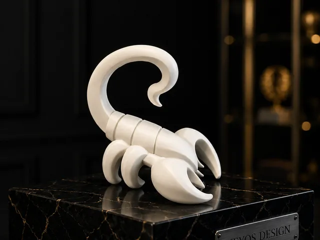 Abstract Zodiac Scorpio Statue