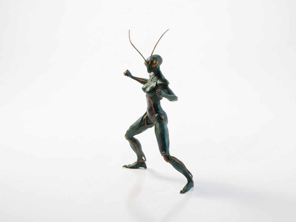 Mantis Lady Figurine Female Character 3D Printable