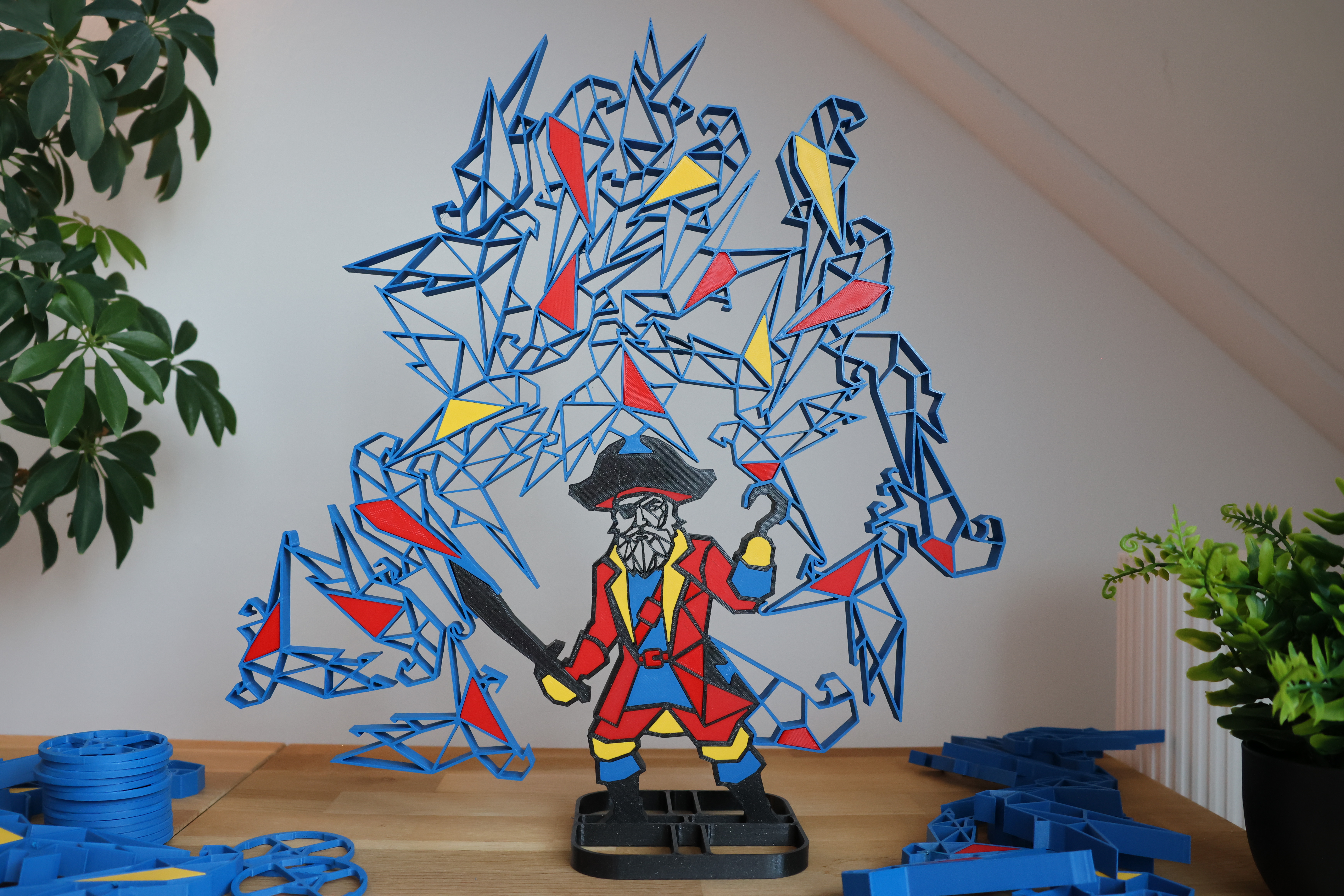 Pirate Parrot Pyramid -Stacking Balance Game