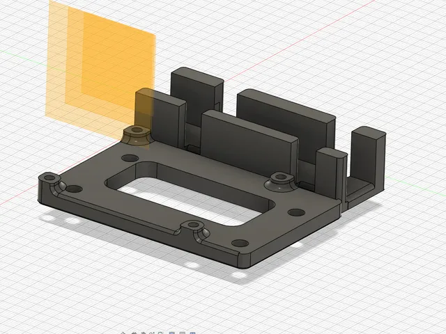 PI4 Din Rail SSD Mount