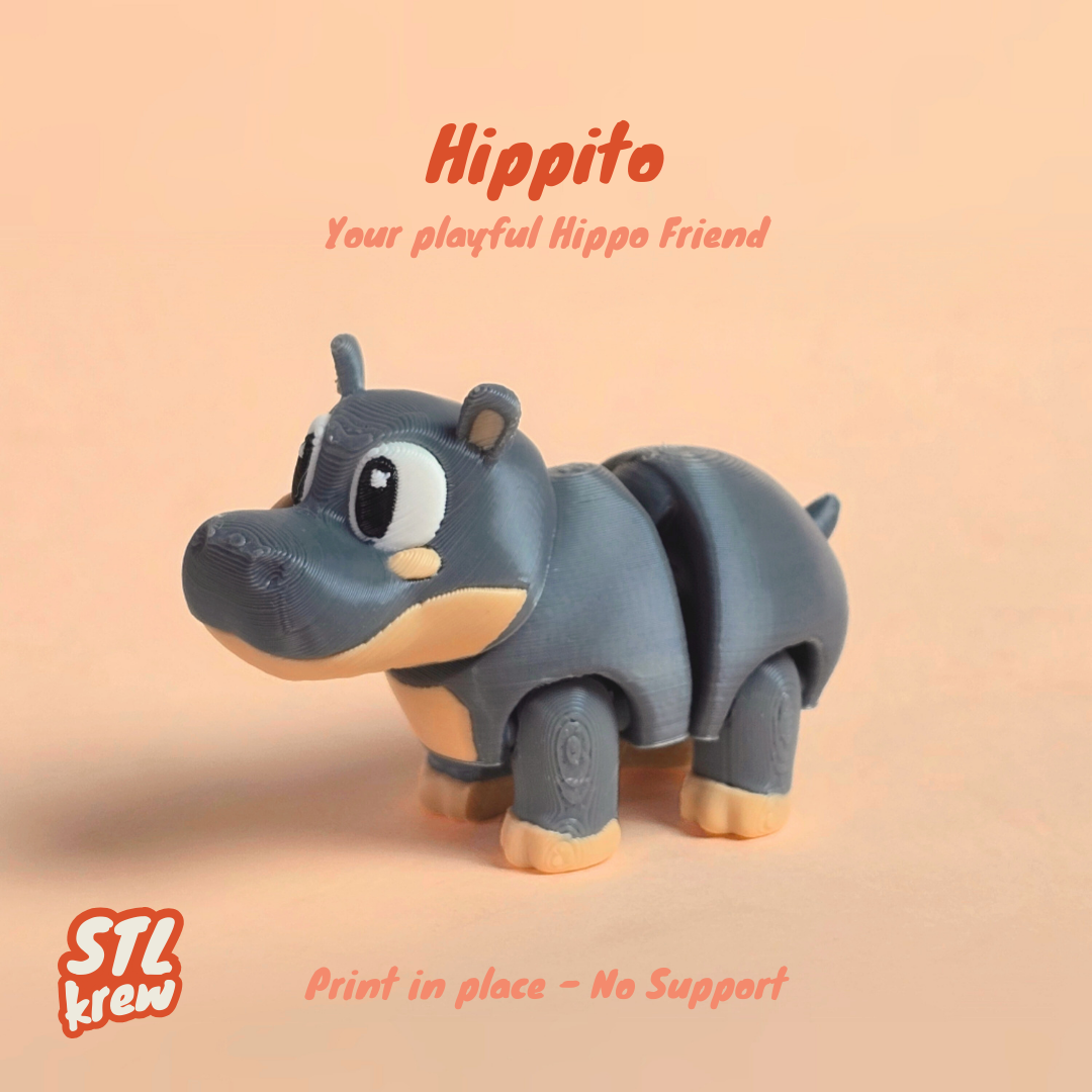 Flexi cute hippo - Hippito