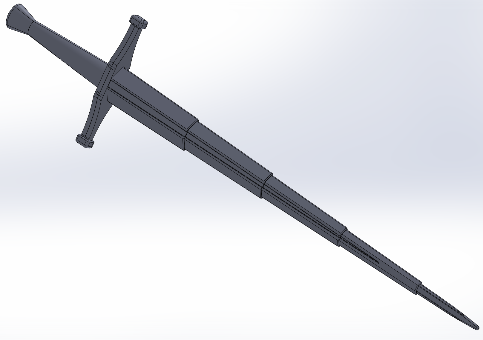 Collapsable Medieval Longsword