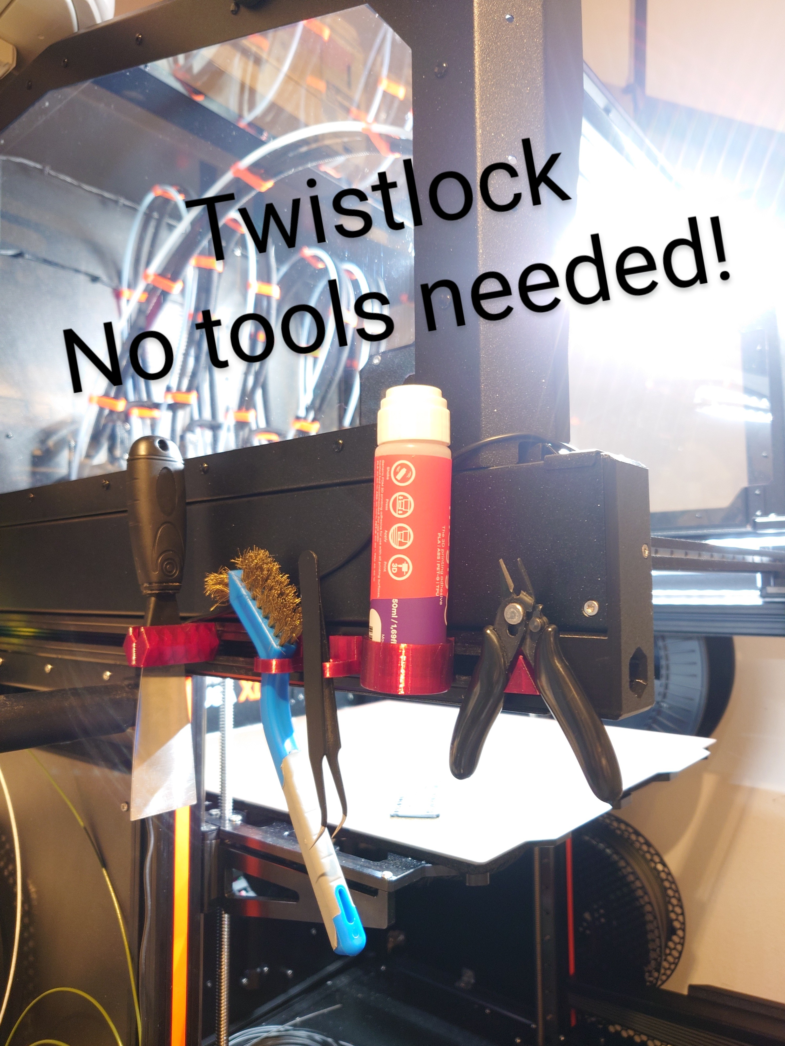 Prusa XL Twistlock Holder for printer tools (30x30 T-slot aluminum extrusion)