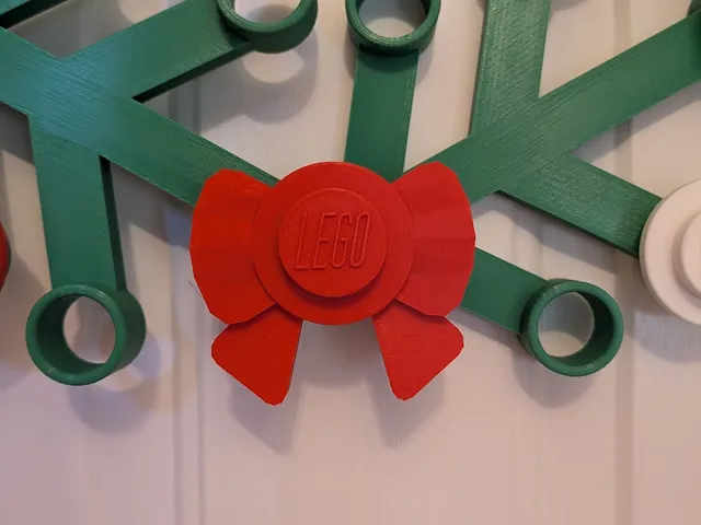 Ribbon Accessory for Giant Lego Wreath with stud