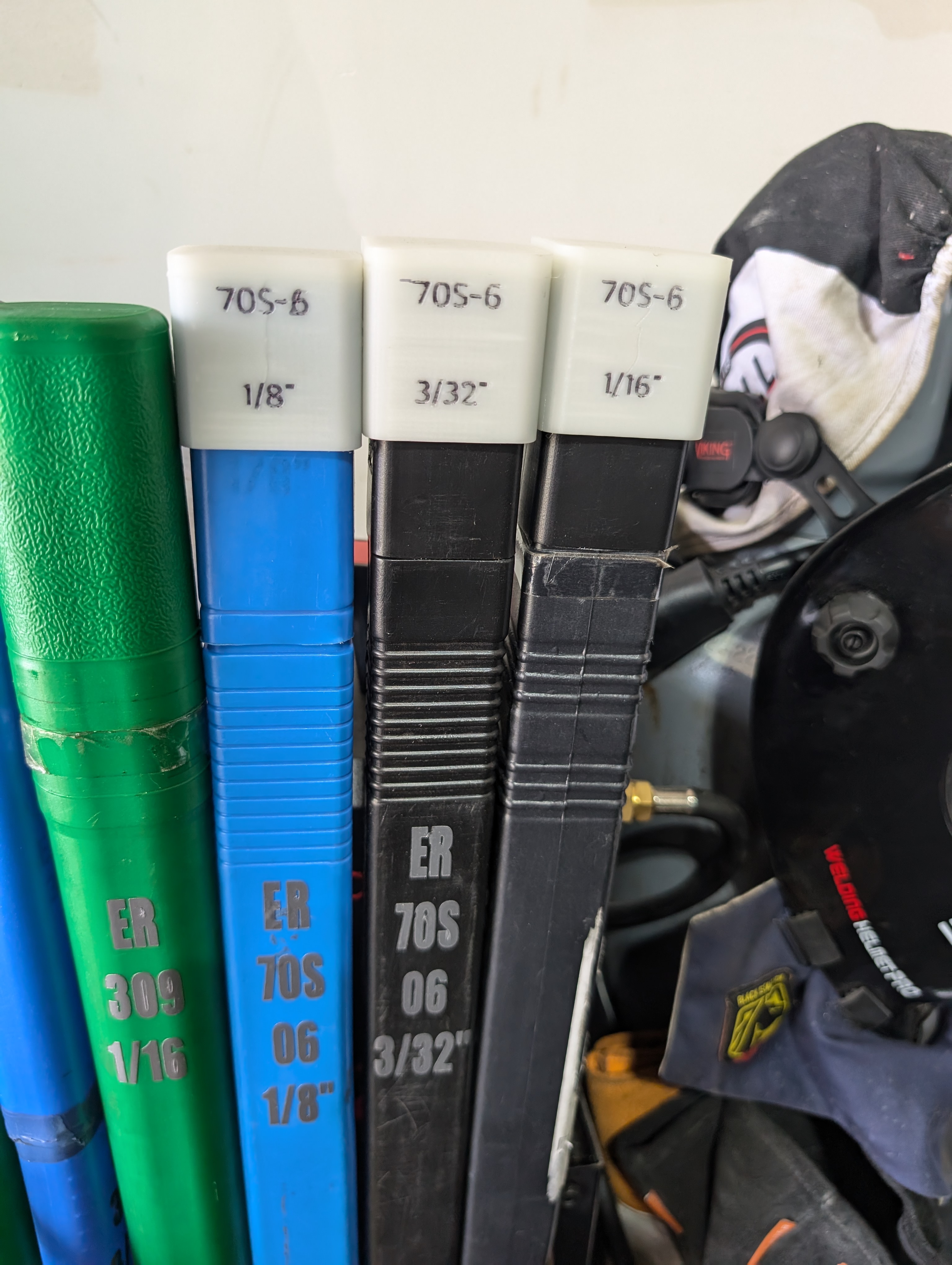 Tig welding rod label cover