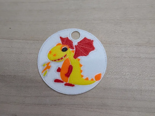 Sunny the B. F. Day Sun Dragon medallion