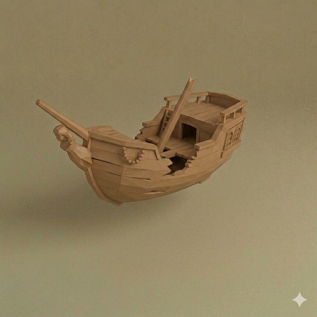 Low Poly Shipwreck