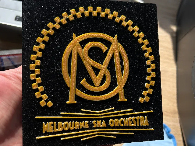 Melbourne Ska Orchestra band logo in 3d